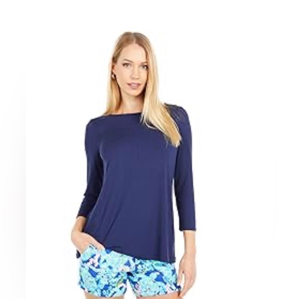 Lilly Pulitzer Navy Ophelia Top XS